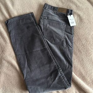 Peter Milar Smoke Grey Corduroy Pants